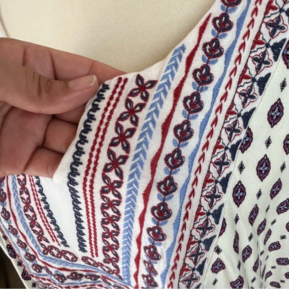 NWT One World Live and Let Live Women’s XXL Short Sleeve Tunic Top Boho Hippie - Picture 4 of 10